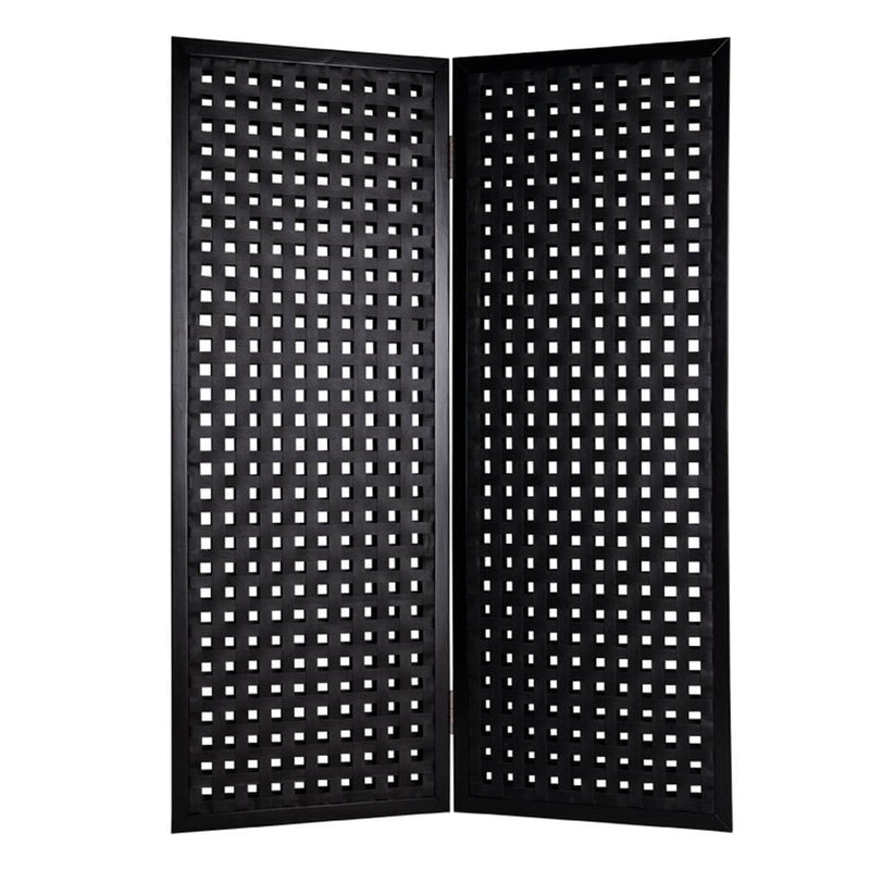 Screens Black Screen - 1" x 55" x 75" Black, Faux-leather - Screen HomeRoots