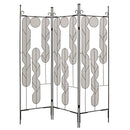 Screens Black Screen - 1" x 58" x 71" Black, Iron Art - Screen HomeRoots
