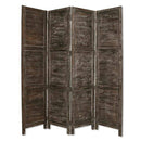 Screens Black Screen - 1" x 76" x 84" Black, Wood- Screen HomeRoots
