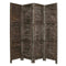 Screens Black Screen - 1" x 76" x 84" Black, Wood- Screen HomeRoots