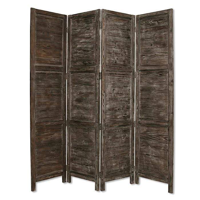 Screens Black Screen - 1" x 76" x 84" Black, Wood- Screen HomeRoots