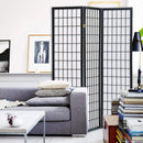 Screens Black Screen - 51" x 1" x 70" Black, Shoji And Wood - 3 Panel Screen HomeRoots