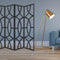 Screens Black Screen - 84" x 2" x 84" Black, Wood, 4 Panel - Screen HomeRoots