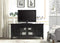Screens Fireplace Screen Doors - 20" X 55" X 26" Black Wood Glass TV Stand for Flat Screen TVs up to 60" HomeRoots