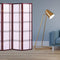 Screens Fireplace Screen Doors - 68" x 1" x 70" Traditional Cherry Brown, Shoji And Wood - 4 Panel Screen HomeRoots