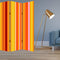 Screens Front Screen Doors - 1" x 48" x 72" Multi-Color, Wood, Canvas, Deep Saffron - Screen HomeRoots