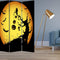 Screens Front Screen Doors - 1" x 48" x 72" Multi-Color, Wood, Canvas, Halloween - Screen HomeRoots