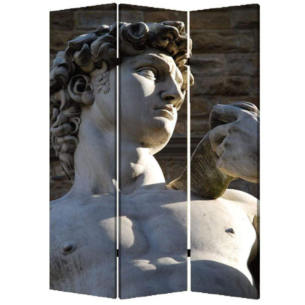 Screens Front Screen Doors - 1" x 48" x 72" Multi-Color, Wood, Canvas, Rome - Screen HomeRoots
