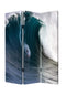 Screens Front Screen Doors - 1" x 48" x 72" Multi-Color, Wood, Canvas, Wave - Screen HomeRoots