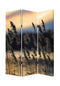 Screens Front Screen Doors - 1" x 48" x 72" Multi-Color, Wood, Canvas, Whisper Reed - Screen HomeRoots