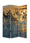 Screens Front Screen Doors - 1" x 48" x 72" Multi-Color, Wood, Canvas, Whisper Reed - Screen HomeRoots