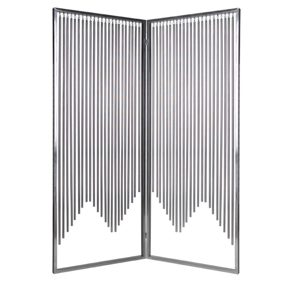 Screens Front Screen Doors - 1" x 55" x 71" Silver, Metal - Screen HomeRoots