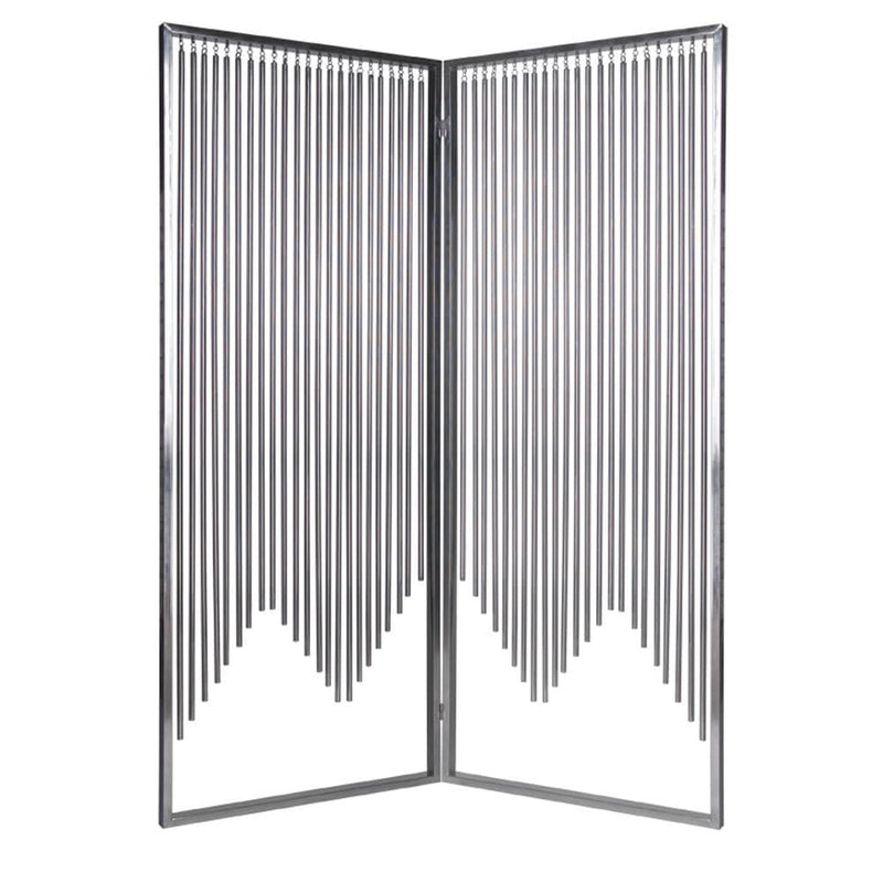 Screens Front Screen Doors - 1" x 55" x 71" Silver, Metal - Screen HomeRoots
