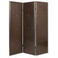Screens Front Screen Doors - 1" x 60" x 72" Brown, Faux-Leather - Screen HomeRoots