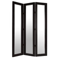 Screens Front Screen Doors - 1" x 63" x 84" Brown, Faux-leather - Screen HomeRoots