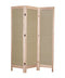 Screens Home Screen - 1" x 48" x 67" Beige, Wood & Fabric - Screen HomeRoots