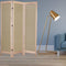 Screens Home Screen - 1" x 48" x 67" Beige, Wood & Fabric - Screen HomeRoots