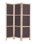 Screens Home Screen - 1" x 48" x 67" Brown, Wood & Fabric - Screen HomeRoots