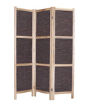 Screens Home Screen - 1" x 48" x 67" Brown, Wood & Fabric - Screen HomeRoots