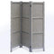 Screens Home Screen - 1" x 48" x 67" Gray, Wood & Fabric - Screen HomeRoots