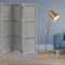 Screens Home Screen - 1" x 48" x 67" Gray, Wood & Fabric - Screen HomeRoots