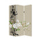 Screens Home Screen - 1" x 48" x 72" Multi-Color, Wood, Canvas Plum Blossom - Screen HomeRoots