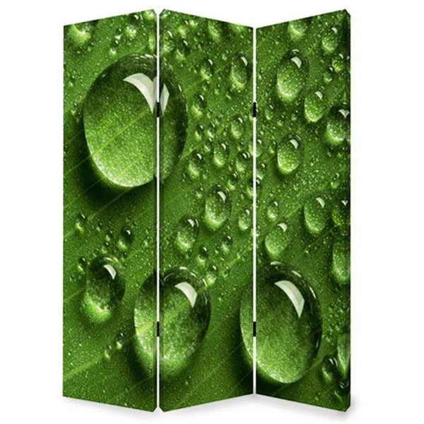 Screens Home Screen - 1" x 48" x 72" Multi-Color, Wood, Canvas, Rain - Screen HomeRoots
