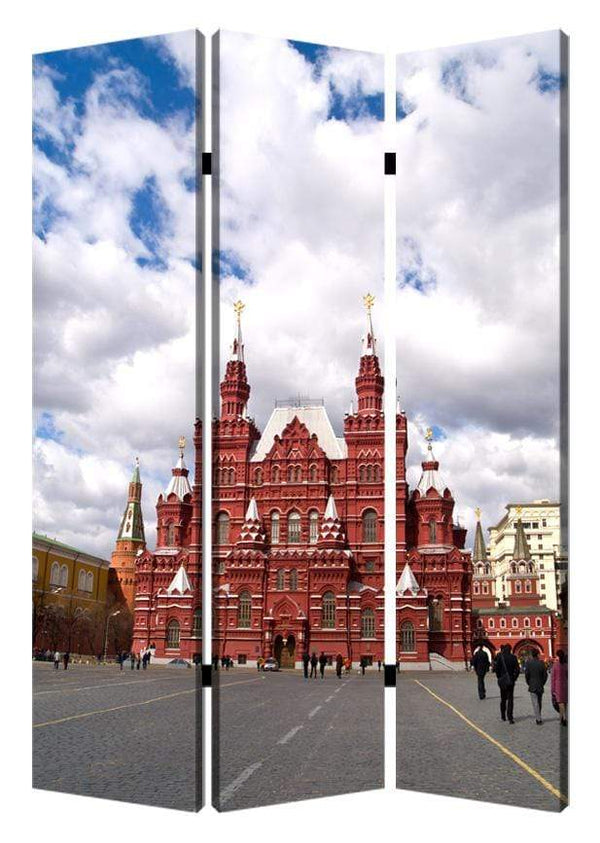 Screens Home Screen - 1" x 48" x 72" Multi-Color, Wood, Canvas, Russia - Screen HomeRoots