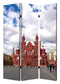 Screens Home Screen - 1" x 48" x 72" Multi-Color, Wood, Canvas, Russia - Screen HomeRoots