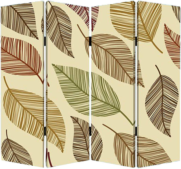 Screens Home Screen - 1" x 84" x 84" Multi-Color, Wood, Canvas, Perpetual Leaf - Screen HomeRoots