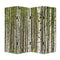 Screens Home Screen - 1" x 84" x 84" Multi-Color, Wood, Canvas, Prolific Forrest - Screen HomeRoots