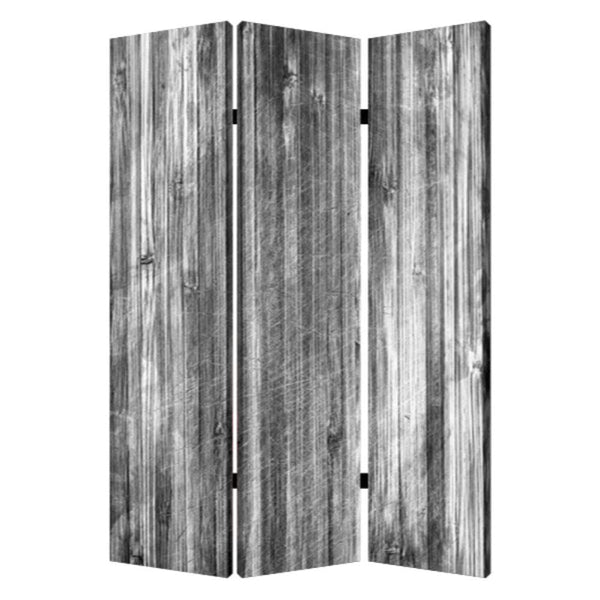 Screens Outdoor Privacy Screen - 1" x 48" x 72" Multi-Color, Distressed, Wood, Canvas - Screen HomeRoots