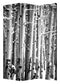 Screens Outdoor Privacy Screen - 1" x 48" x 72" Multi-Color, Wood, Canvas, Birch - Screen HomeRoots