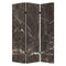 Screens Outdoor Privacy Screen - 1" x 48" x 72" Multi-Color, Wood, Canvas, Black Marble - Screen HomeRoots