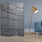 Screens Outdoor Privacy Screen - 1" x 48" x 72" Multi-Color, Wood, Canvas, Black Slate - Screen HomeRoots
