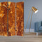 Screens Outdoor Privacy Screen - 1" x 48" x 72" Multi-Color, Wood, Canvas, Brown Marble - Screen HomeRoots