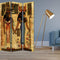 Screens Outdoor Privacy Screen - 1" x 48" x 72" Multi-Color, Wood, Canvas, Safari - Screen HomeRoots