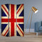 Screens Outdoor Privacy Screen - 1" x 48" x 72" Multi-Color, Wood, Canvas, Union Jack - Screen HomeRoots