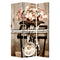 Screens Outdoor Privacy Screen - 1" x 48" x 72" Multi-Color, Wood, Canvas, Valentine - Screen HomeRoots