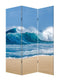 Screens Outdoor Screen - 48" x 1" x 72" Multicolor, Canvas, Surf's Up - 3 Panel Screen HomeRoots