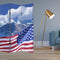 Screens Patio Privacy Screen - 1" x 48" x 72" Multi-Color, Wood, Canvas, Model American Flag - Screen HomeRoots