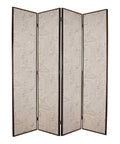 Screens Patio Screen Door - 1" x 80" x 84" Beige, Wood & Fabric - Screen HomeRoots