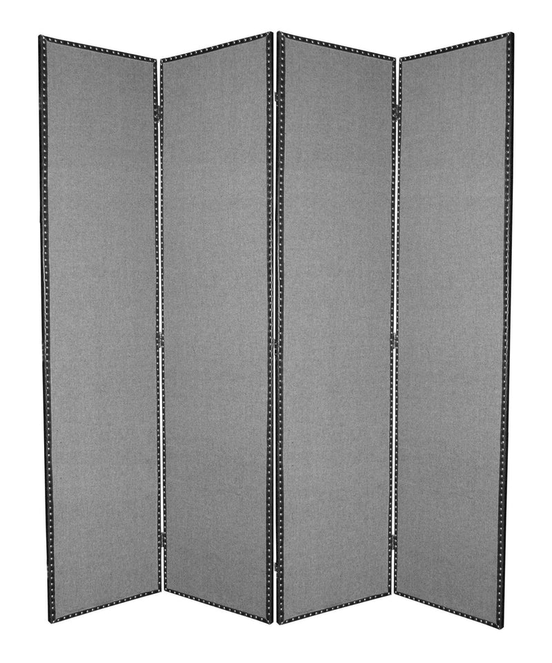 Screens Patio Screen Door - 1" x 80" x 84" Gray, Wood & Fabric - Screen HomeRoots