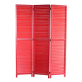 Screens Red Screen - 1" x 47" x 67" Red, Wood - Screen HomeRoots