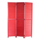 Screens Red Screen - 1" x 47" x 67" Red, Wood - Screen HomeRoots