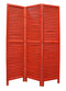 Screens Red Screen - 1" x 48" x 67" Red, Wood, Shutter -Screen HomeRoots