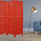 Screens Red Screen - 1" x 48" x 67" Red, Wood, Shutter -Screen HomeRoots