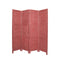 Screens Red Screen - 1" x 76" x 84" Red, Wood- Screen HomeRoots
