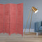 Screens Red Screen - 1" x 76" x 84" Red, Wood- Screen HomeRoots