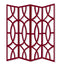 Screens Red Screen - 84" x 2" x 84" Red, Wood, 4 Panel - Screen HomeRoots